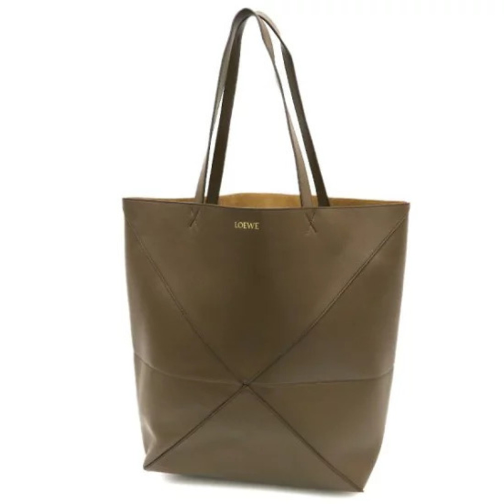 Loewe Puzzlefold Tote Shiny Calfskin